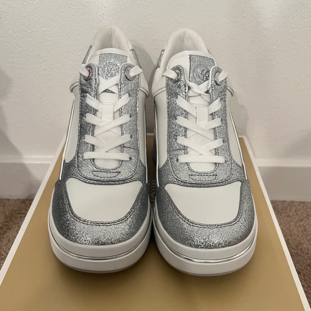 Michael Kors Womens Emmy Wedge Trainer - Picture 4 of 9